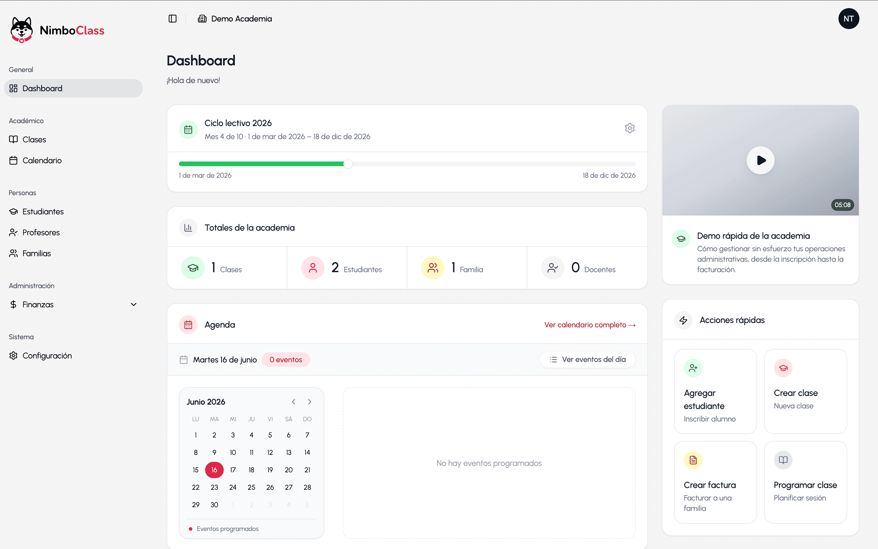 Nimboclass — AI Language School Platform